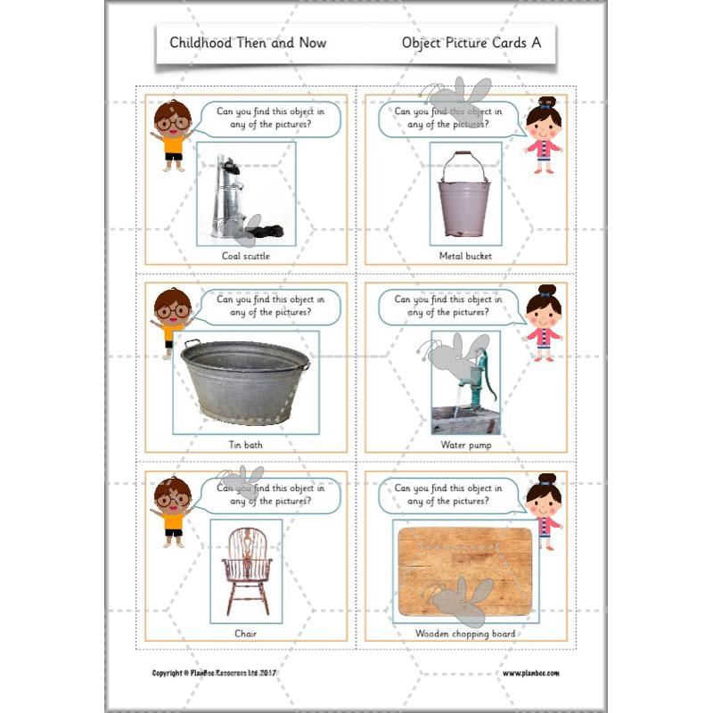 PlanBee Childhood in the Past Then and Now KS1 History by PlanBee