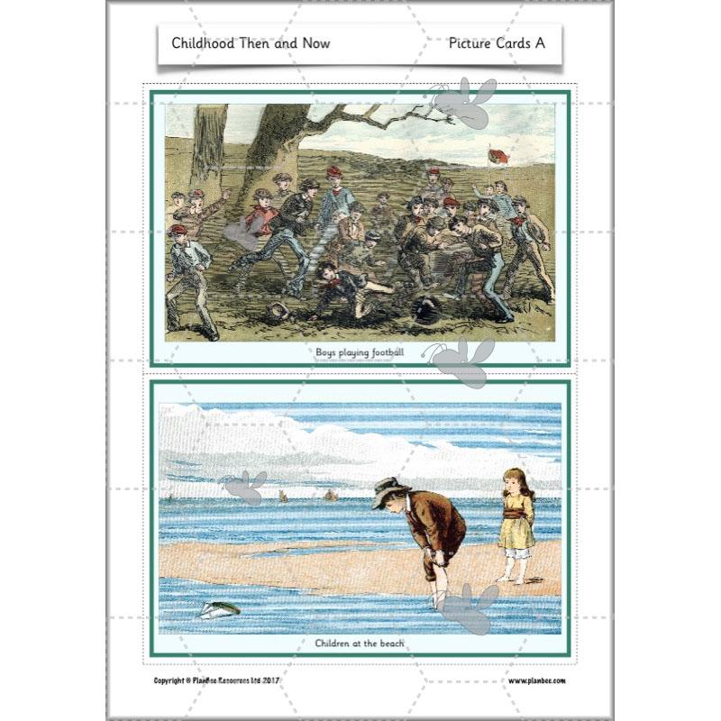 PlanBee Childhood in the Past Then and Now KS1 History by PlanBee