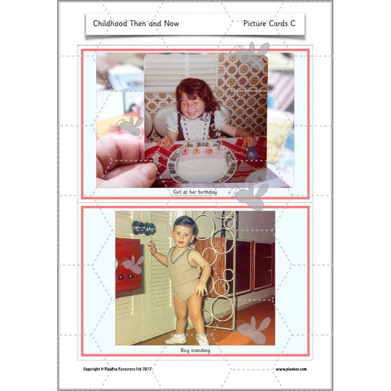 PlanBee Childhood in the Past Then and Now KS1 History by PlanBee