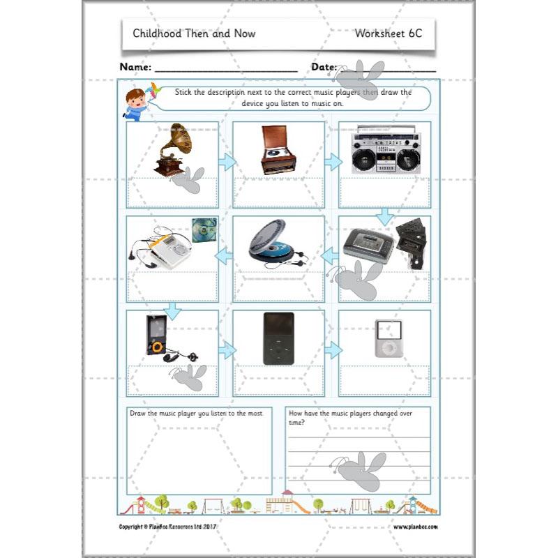 PlanBee Childhood in the Past Then and Now KS1 History by PlanBee