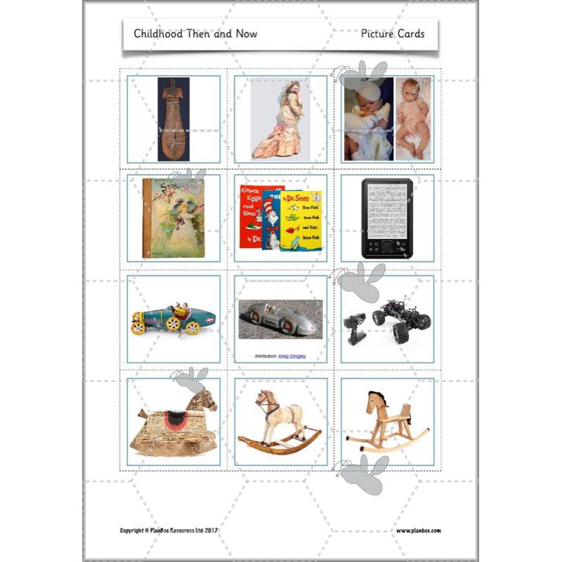 PlanBee Childhood in the Past Then and Now KS1 History by PlanBee