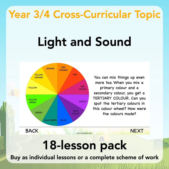 PlanBee Light and Sound KS2 Topic PlanBee Cross-Curricular Resources