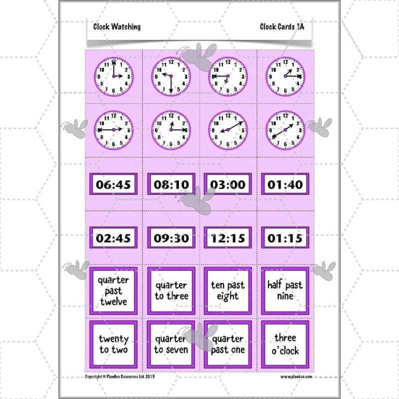 Year 3 Math Clock Clock Watching | Time Year 3 Maths Lesson Activity Pack — PlanBee