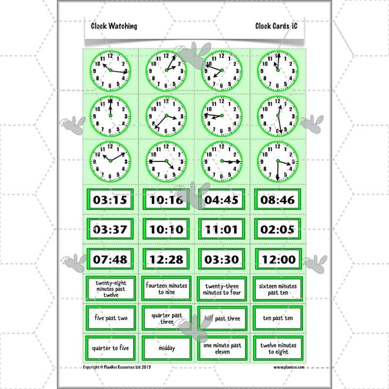 Year 3 Math Clock Clock Watching | Time Year 3 Maths Lesson Activity Pack — PlanBee