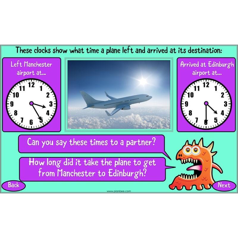 PlanBee Clock Watching | Time Year 3 Maths Lesson Activity Pack