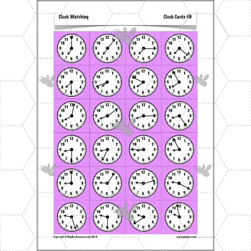 PlanBee Clock Watching | Time Year 3 Maths Lesson Activity Pack