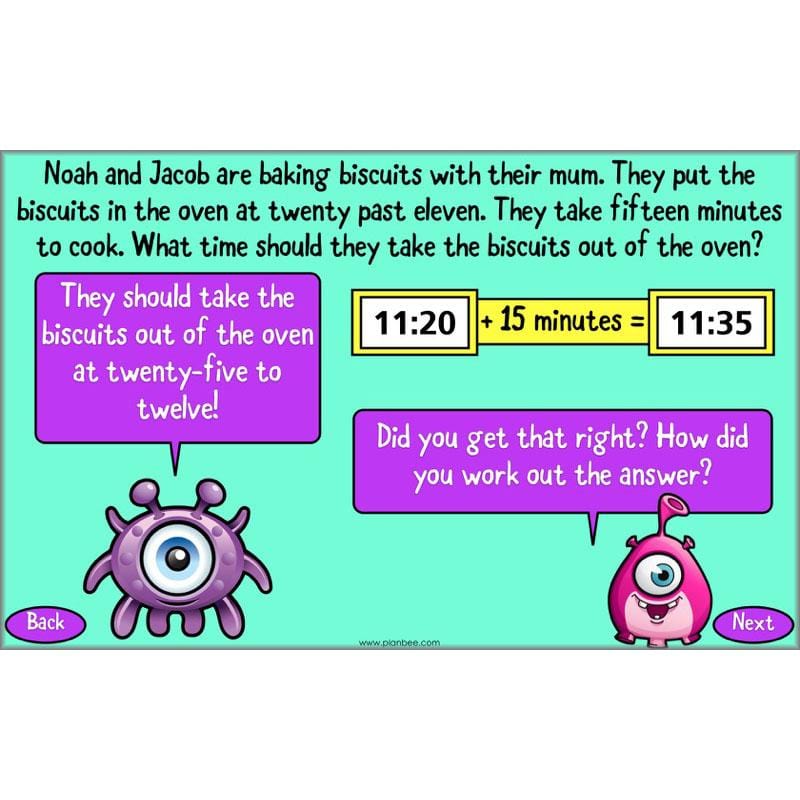 PlanBee Clock Watching | Time Year 3 Maths Lesson Activity Pack