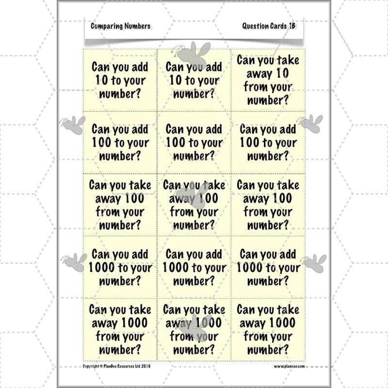 PlanBee Comparing Numbers - Place Value: Year 4 KS2 Maths