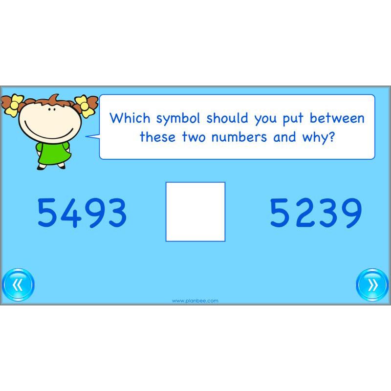 PlanBee Comparing Numbers - Place Value: Year 4 KS2 Maths