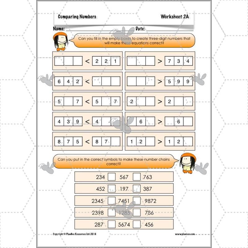 PlanBee Comparing Numbers - Place Value: Year 4 KS2 Maths