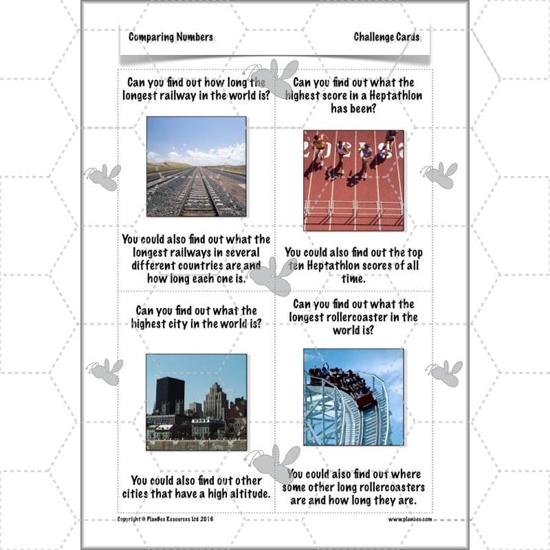 PlanBee Comparing Numbers - Place Value: Year 4 KS2 Maths