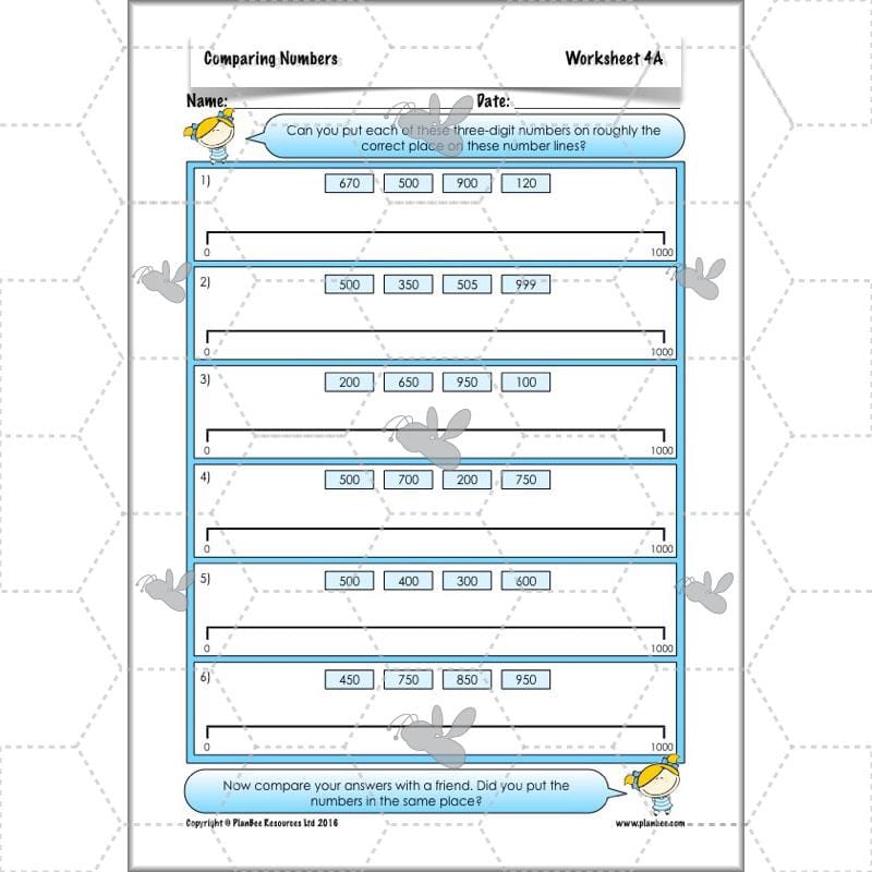 PlanBee Comparing Numbers - Place Value: Year 4 KS2 Maths