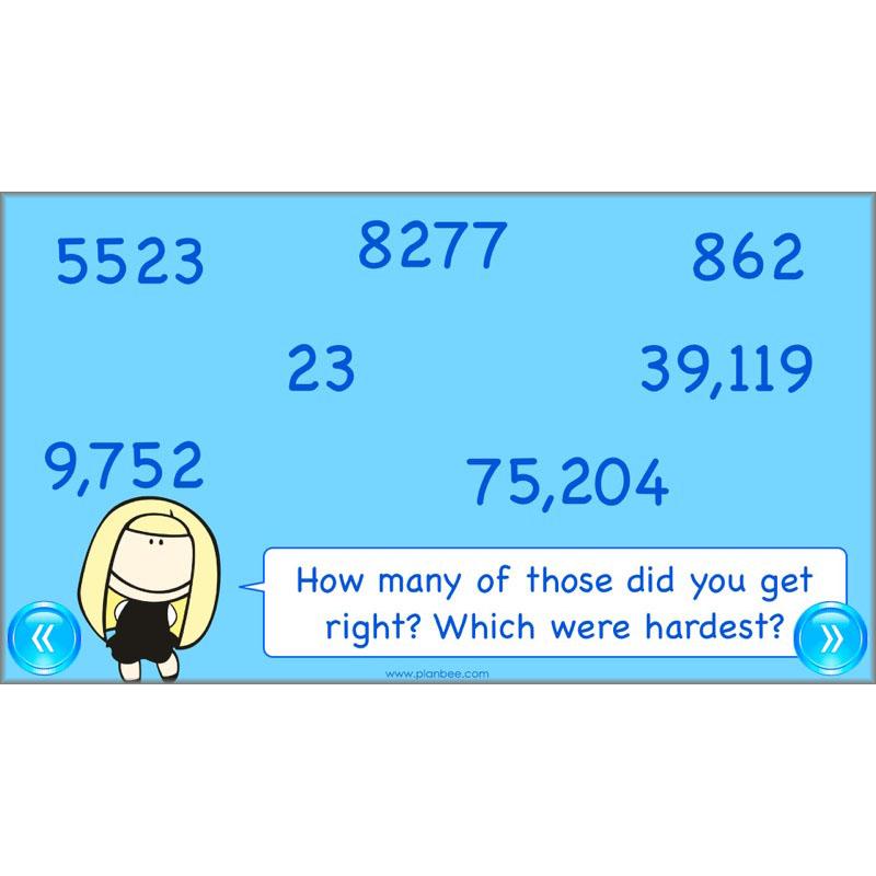 PlanBee Comparing Numbers - Place Value: Year 4 KS2 Maths