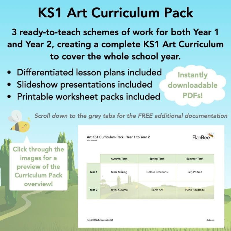 KS1 Art Lesson Planning, Ideas And Activities By PlanBee