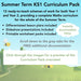 PlanBee KS1 Maths Long Term Curriculum Planning Pack for the Summer Term