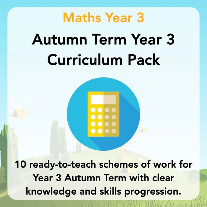 PlanBee Year 3 Maths Curriculum Pack for the Autumn Term | Long Term Planning