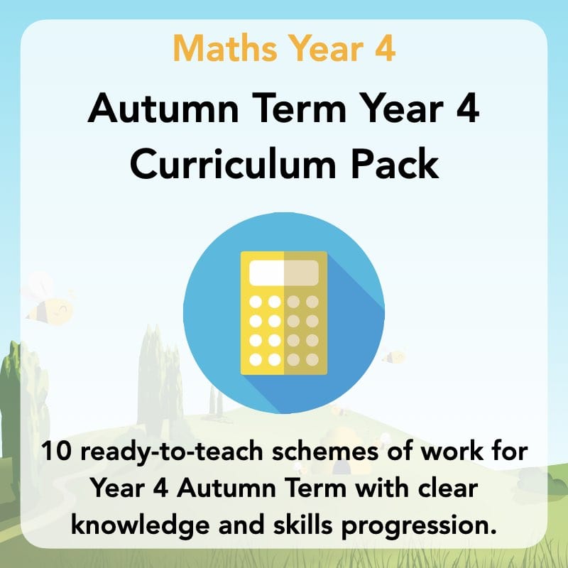 Year 4 Maths Curriculum Pack for the Autumn Term | Long Term Planning ...