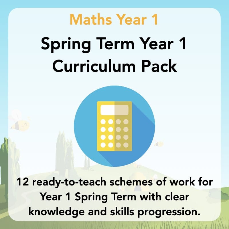 PlanBee Year 1 Maths Long Term Curriculum Planning Pack for the Spring Term