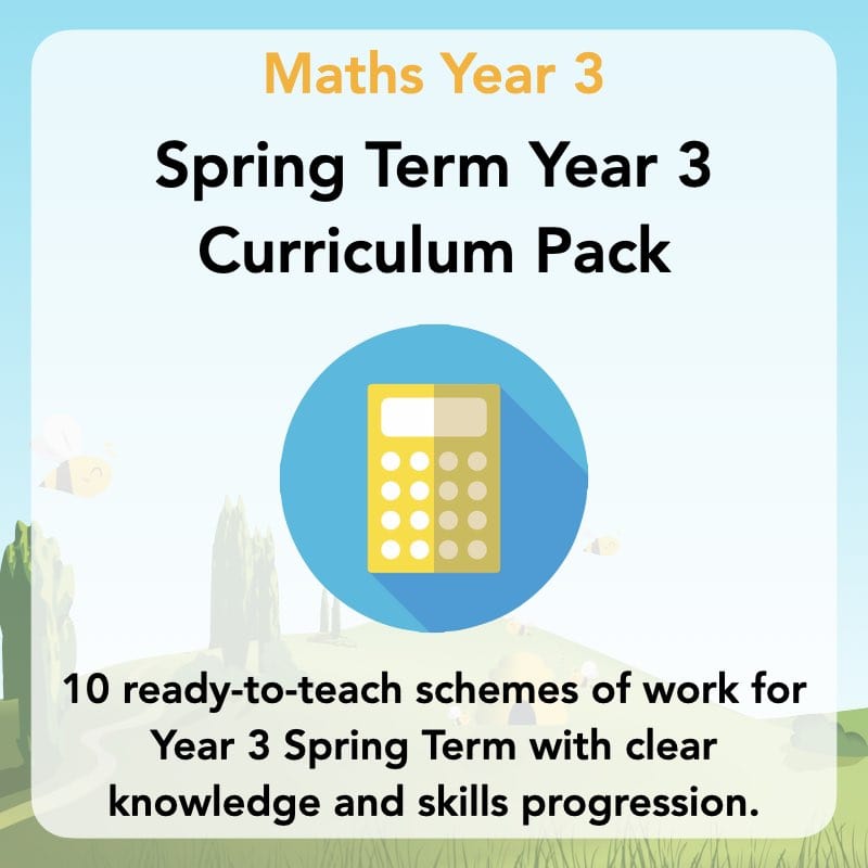 PlanBee Year 3 Maths Long Term Curriculum Planning Pack for the Spring Term