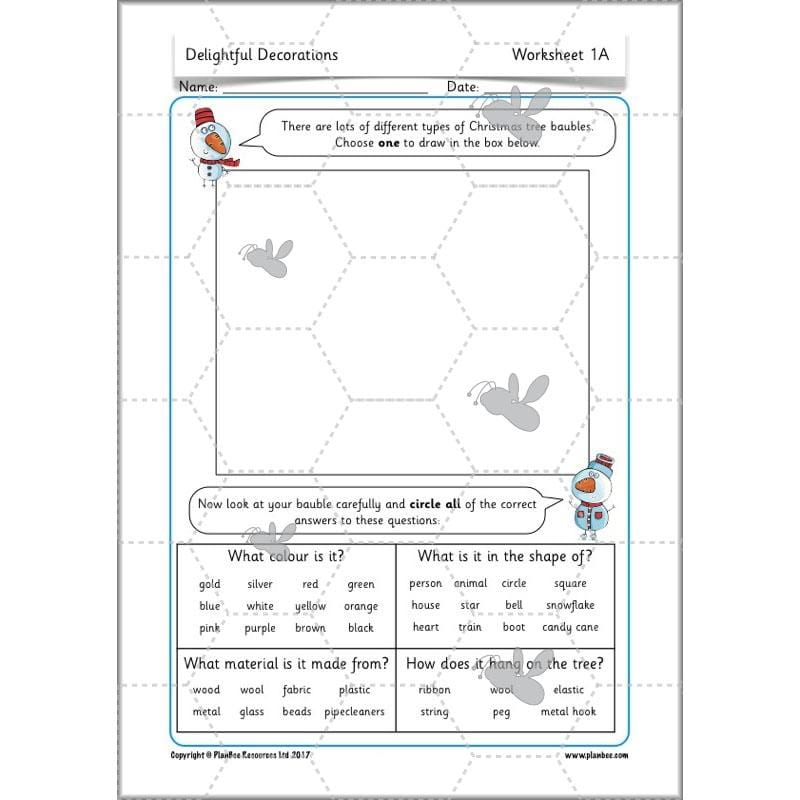 PlanBee Delightful Decorations KS1 DT Lessons by PlanBee
