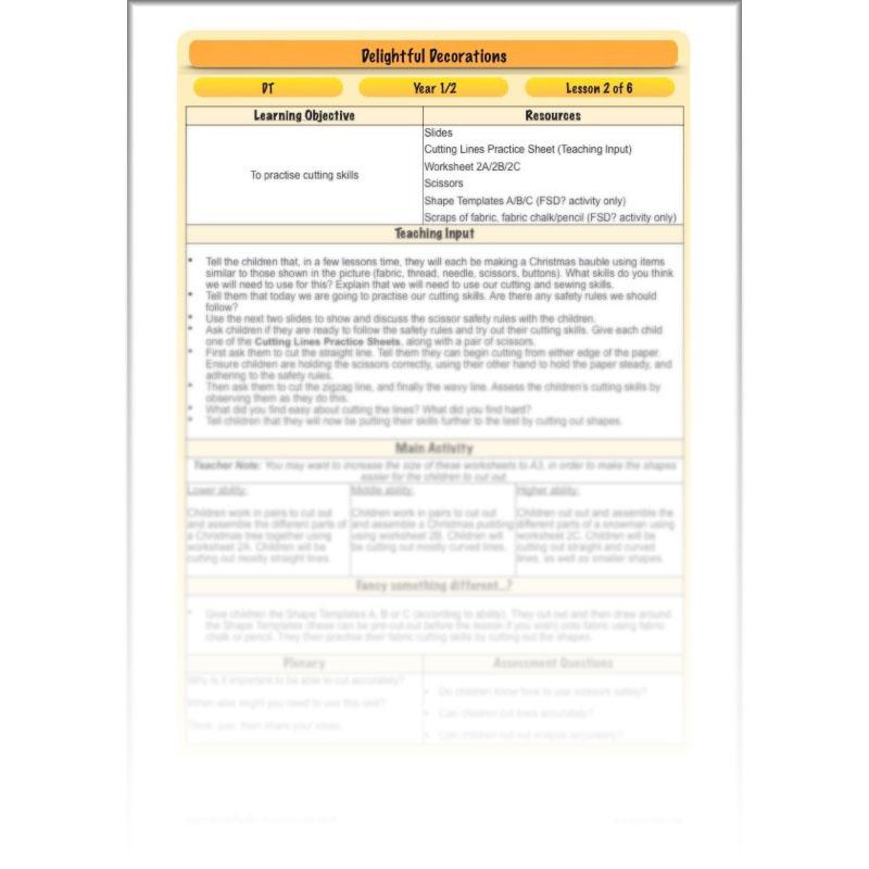 PlanBee Delightful Decorations KS1 DT Lessons by PlanBee