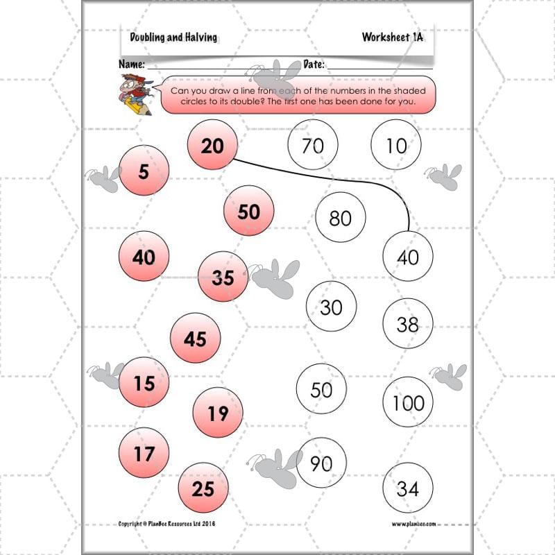 PlanBee Doubling and Halving Year 3 Maths Lesson Plan Packs | KS2