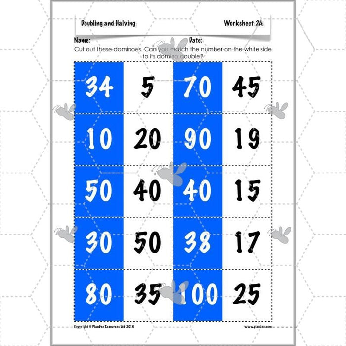 PlanBee Doubling and Halving Year 3 Maths Lesson Plan Packs | KS2