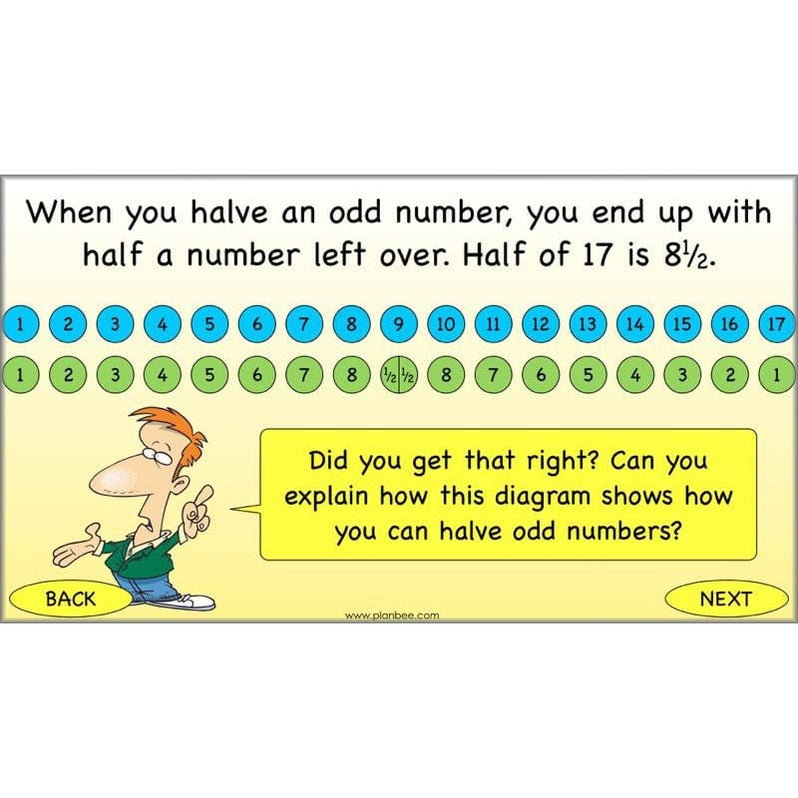 Doubling and Halving KS2 Year 3 Maths Lessons by PlanBee