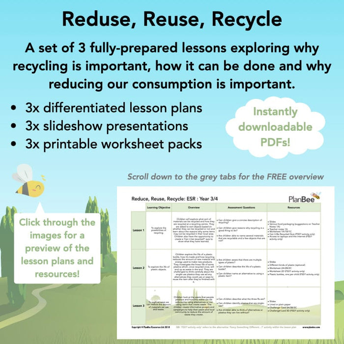 Reduce Reuse Recycle Lessons
