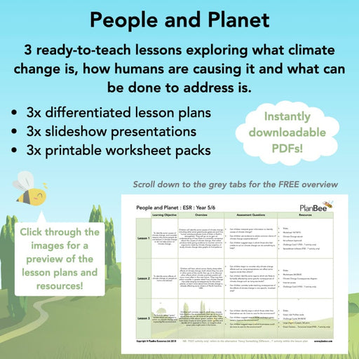 PlanBee People and Planet What is Climate Change KS2 | PlanBee