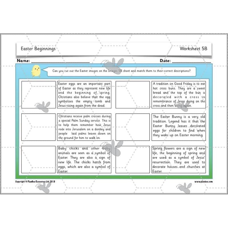 PlanBee Easter Beginnings KS1 Easter Lessons by PlanBee