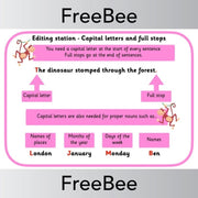 PlanBee FREE Editing Station Display and Resources Pack by PlanBee
