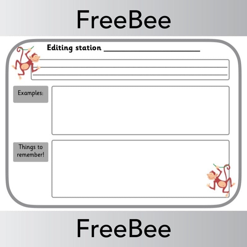 Editing Station Poster Blank Grey