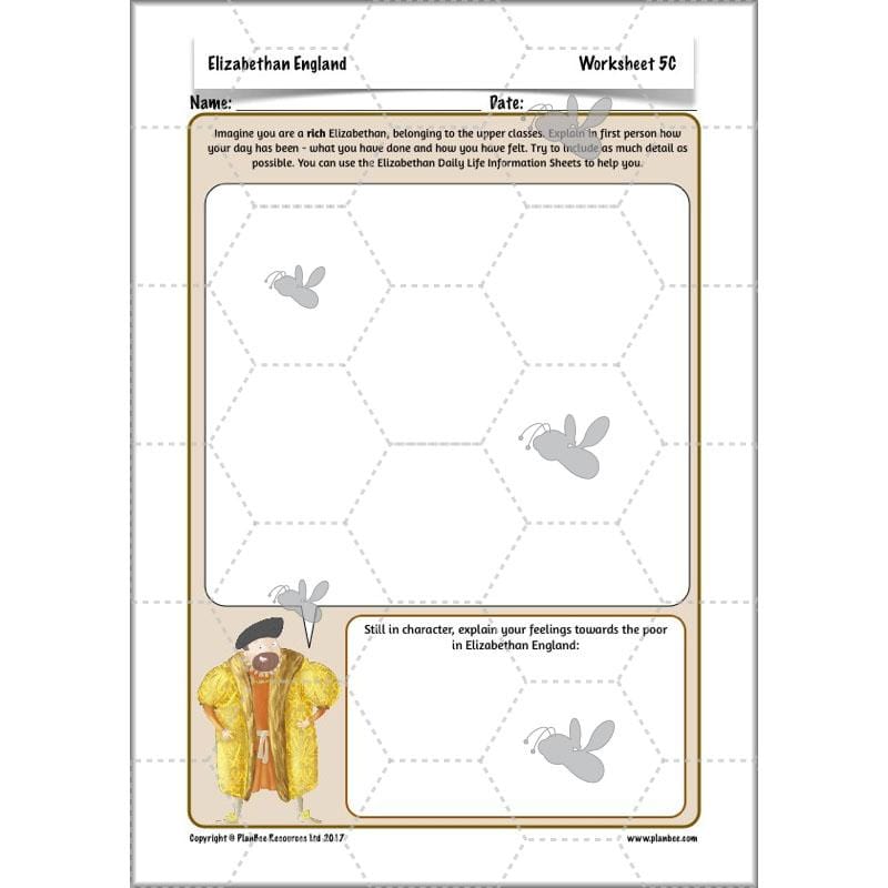 PlanBee What was life like in Elizabethan England? PlanBee KS2 History