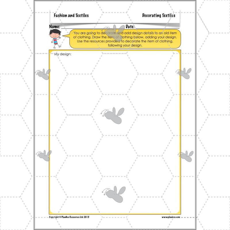 PlanBee Fashion and Textiles: Design and Technology KS2