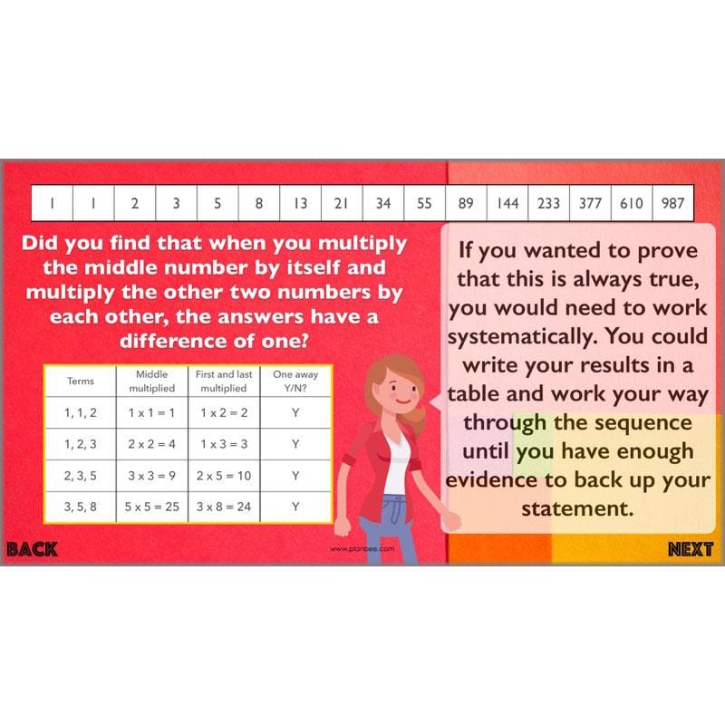 PlanBee The Fibonacci Sequence: KS2 Maths lesson planning