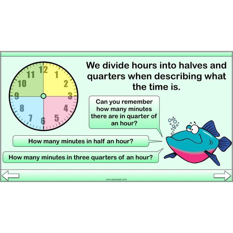PlanBee Fractions and Time - Year 4 Primary Maths Resources