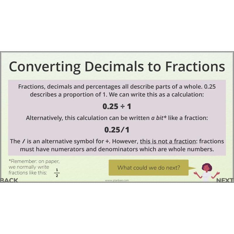 PlanBee Fractions, Decimals & Percentages - Year 6 Complete Maths Planning