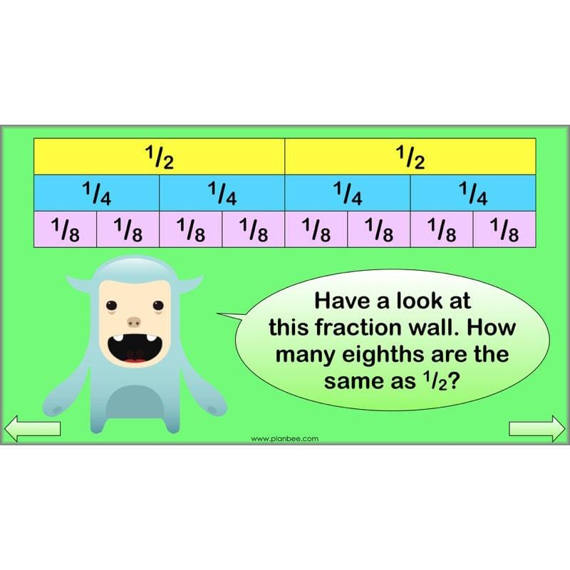PlanBee Fractions in Action: KS2 Maths Year 3  Lesson Plans and Resources