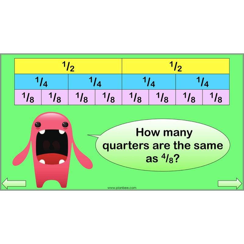 PlanBee Fractions in Action: KS2 Maths Year 3  Lesson Plans and Resources