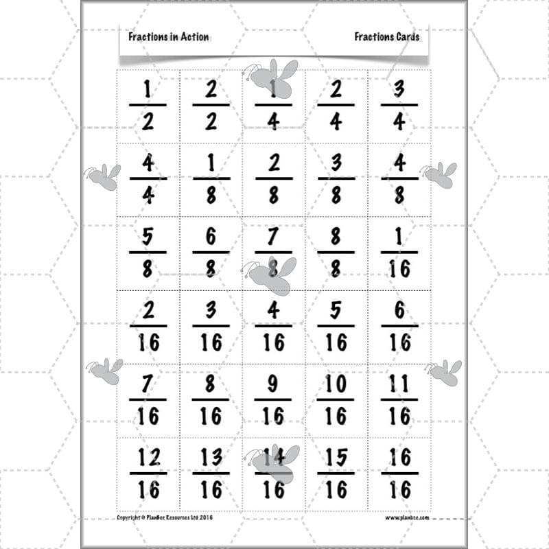 PlanBee Fractions in Action: KS2 Maths Year 3  Lesson Plans and Resources