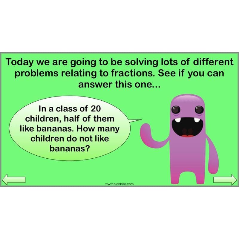 PlanBee Fractions in Action: KS2 Maths Year 3  Lesson Plans and Resources
