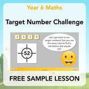 PlanBee Target Maths Year 6 Target Number Challenge Lesson | PlanBee