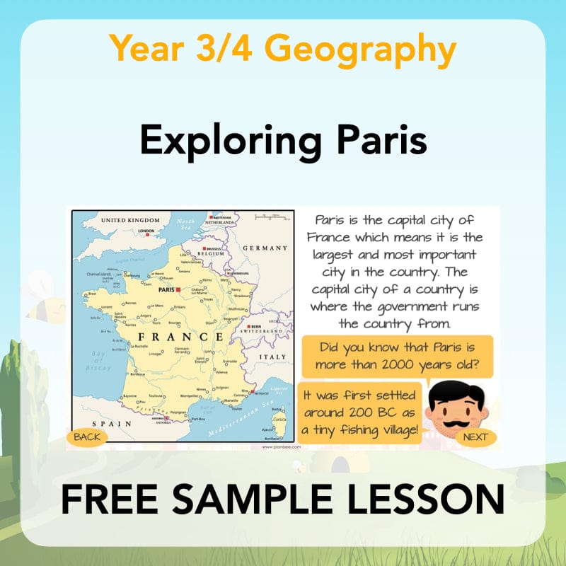 PlanBee FREE exploring Paris scheme | PlanBee France KS2 Geography