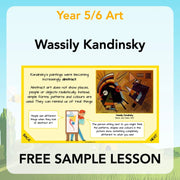 PlanBee Free Wassily Kandinsky for kids art lessons | PlanBee
