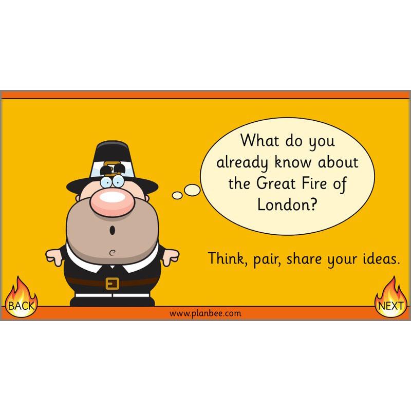 PlanBee Great Fire of London Newspaper Reports KS1 English Plans