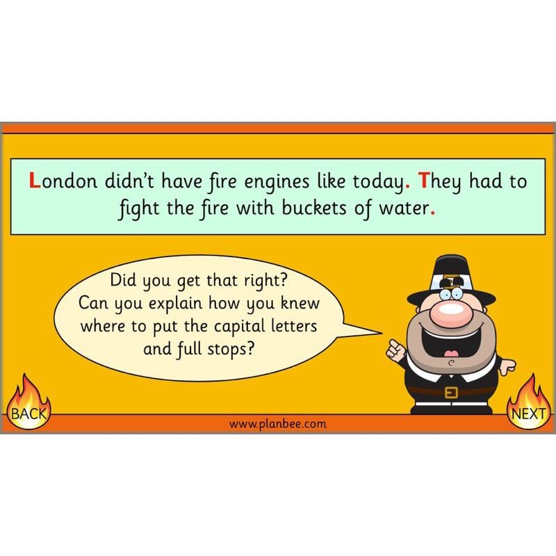 PlanBee Great Fire of London Newspaper Reports KS1 English Plans