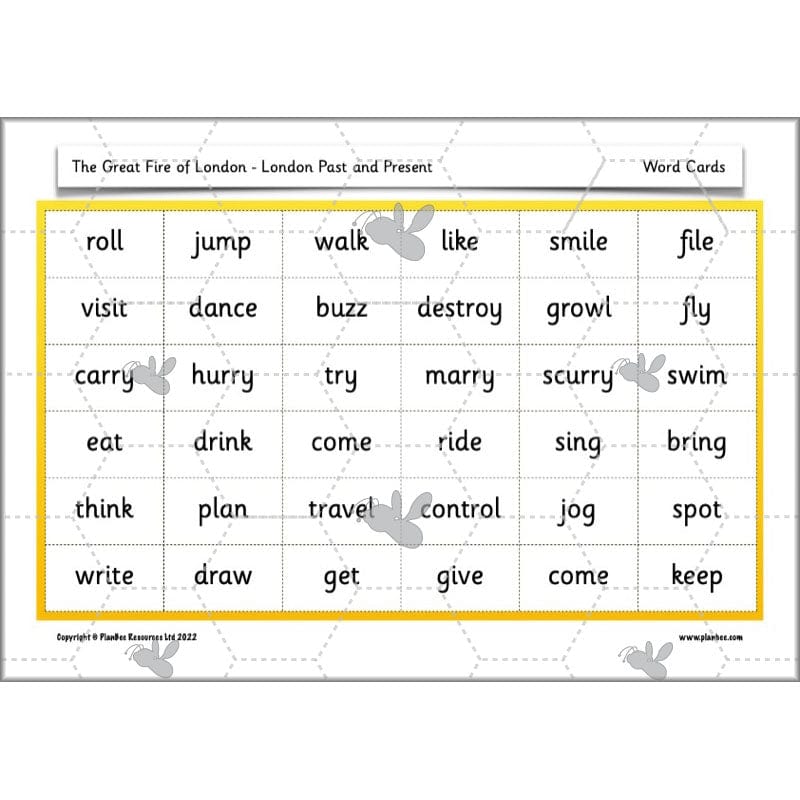 PlanBee London Past and Present KS1 | English Lesson Planning Year 2