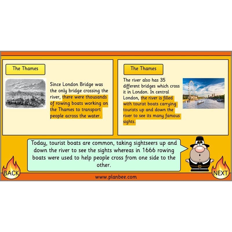 PlanBee London Past and Present KS1 | English Lesson Planning Year 2