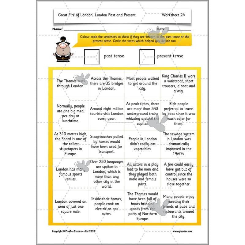 PlanBee London Past and Present KS1 | English Lesson Planning Year 2
